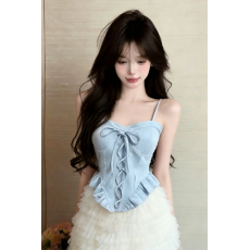 批发实拍实价  马甲吊带背心<b class='q'>蕾丝</b>边显瘦甜美层层纱短裙<b class='q'>套装</b>