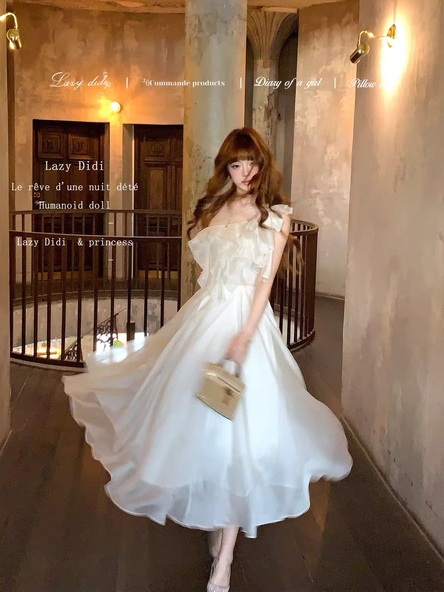 lazydidi 프라하 사랑 4 30 신제품 일본식 3 차원 자르기 똑똑한 삼색 드레스
