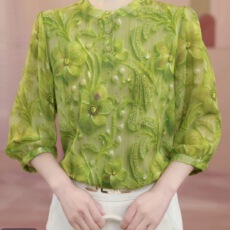 批发2026夏季新款<b class='q'>七分袖</b>高品质气质优雅时尚衬衫遮肚子小衫