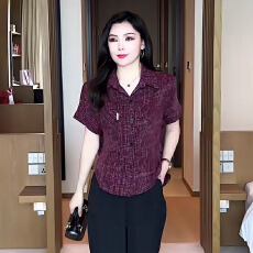 批发2026新款夏季穿搭衬衫女休闲时尚洋气显瘦宽松韩版减龄上衣