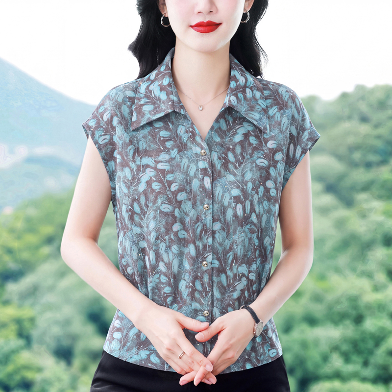 BY29485# 夏季大码设计感小众时尚衬衫气质女短袖新款夏季百搭休闲上衣 服裝批發女裝批發服飾貨源