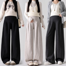 批发实拍孕妇<b class='q'>春</b>季新款百搭<b class='q'>大码</b>弯刀<b class='q'>裤</b>宽松垂感软糯慵懒风休闲<b class='q'>裤</b>香蕉<b class='q'>裤</b>