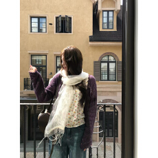 批发荒荒家 小<b class='q'>花朵</b>长袖T2026秋季新款温柔风休闲舒适印花套头针织衫女