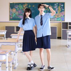 批发实拍情侣装班服毕业照Jk制服学院风套装