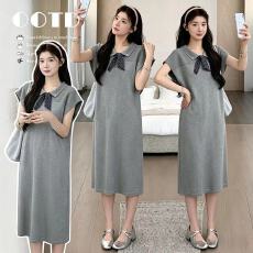 实拍~货 孕妇欧货重磅POLO显瘦蕾丝连衣裙2026春季新款设计感显瘦