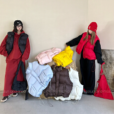 批发东大门糖果色羽绒马甲女2025年新款立领加厚宽松短款背心外套潮