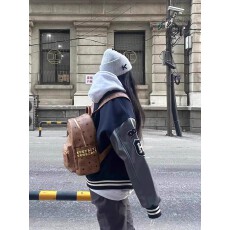 批发2025早秋美式复古棒球服外套女春秋季新款韩系国风小个子情侣夹克