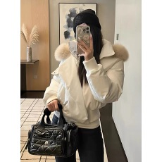 批发短款肯豆泡芙羽绒棉服女2026冬韩系新款小个子立领保暖加厚外套