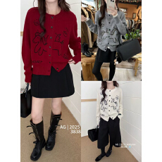 批发韩系减龄小马提花圆领开衫<b class='q'>毛衣</b><b class='q'>女</b>2026春季爆款时尚外穿<b class='q'>针织衫</b>上衣