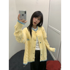 批发【坐吃山空】美式复古磨毛针织开衫<b class='q'>毛衣</b>女秋季新款慵懒风宽松外套