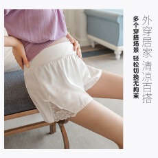 批发实拍孕妇短<b class='q'>裤</b>夏季薄款宽松外穿<b class='q'>安全</b><b class='q'>裤</b>居家时尚性感侧边<b class='q'>蕾丝</b>热<b class='q'>裤</b>