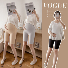 批发实拍2025夏季新款无痕五分孕妇安全裤加肥大码女装蜂窝提臀<b class='q'>打底裤</b>