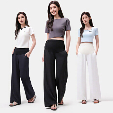 批发实拍】夏季孕妇天丝阔腿<b class='q'>裤</b><b class='q'>超</b>柔冰爽棉糯糯简约垂感<b class='q'>宽松</b>显瘦百搭<b class='q'>裤</b>