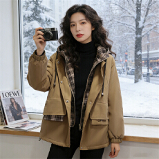 批发2025年冬季新款女装加绒<b class='q'>外套</b>小个子休闲<b class='q'>大码</b>高端洋气流行爆款上衣