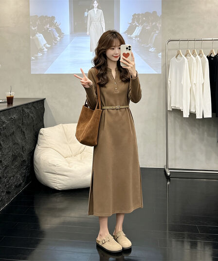 2026 봄 가을 새로운 품격 드레스 지성 우아함 센스 슬림해 보이는 다용도 선택하지 마라. 사람들 치마 아이들