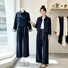 批发2026穿搭套装<b class='q'>春</b>秋新款女士小个子早秋独特漂亮好看一整套高级感