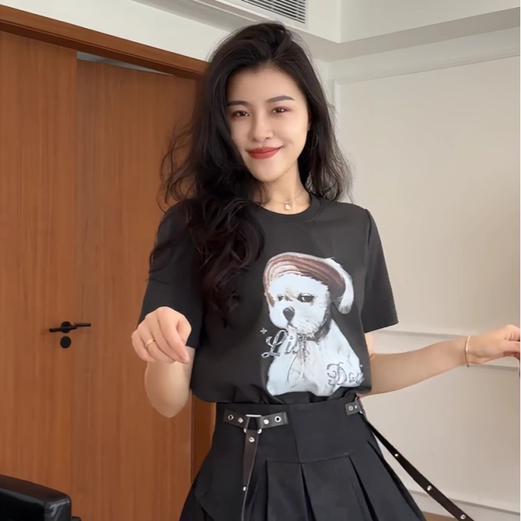 2026 여름 새로운 한 부서 강아지 반팔 티셔츠