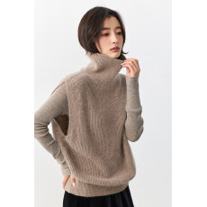 批发高领纯羊毛坎肩针织叠穿女显瘦百搭羊毛衫马甲慵懒风女气质毛衣女