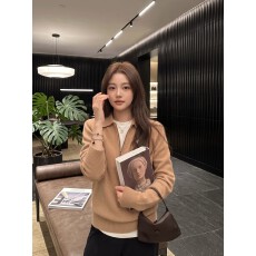 批发半拉链立领针织衫<b class='q'>女</b>2026秋季新款修身显瘦通勤气质百搭长袖上衣