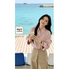 批发早春粉色设计感<b class='q'>衬衫</b>外套女夏季2026新款巨好看通勤法式<b class='q'>衬衣</b>上衣