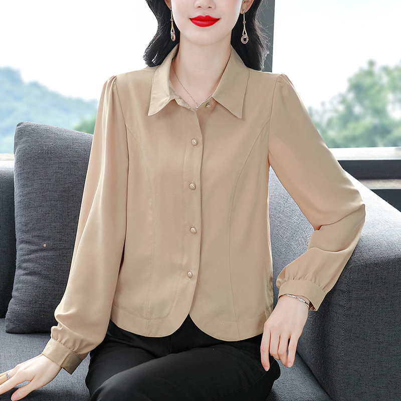 MY12849# 新款大码女装衬衣时尚百搭长袖上衣薄款衬衣外搭女裝貨源服裝...