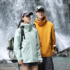 冲锋衣夹克男女外套秋冬户外防风雨水三合一可拆卸羽绒内胆登山服