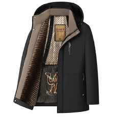 批发爸爸冬装外套棉衣加绒加厚爷爷冬季中老年保暖羽绒棉袄夹克<b class='q'>男</b>装