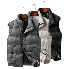 批发秋冬季羽绒<b class='q'>马甲</b><b class='q'>男</b>韩版潮流白鸭绒羽绒服背心外套青年保暖外套