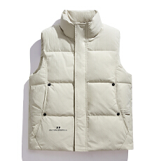 批发羽绒马甲立领白鸭绒直播爆款男款<b class='q'>秋</b>冬保暖背心无袖短款坎肩