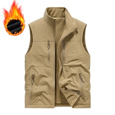 工装双面穿马甲男加绒外套摇粒绒加绒加厚双面穿高品质