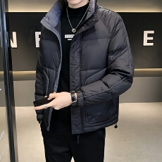 批发新国标羽绒服男士<b class='q'>冬</b>季商务休闲夹克新款白鸭绒加厚立领保暖外套