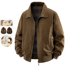 批发翻领夹克男春秋季户外简约纯色双面穿透气休闲男士外套春秋男装