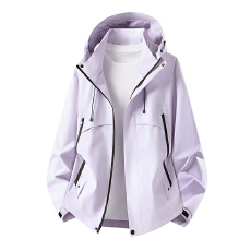 批发春季<b class='q'>新款</b>户外冲锋衣男女同款外套连帽<b class='q'>夹克</b>单冲防水防风登山高品质