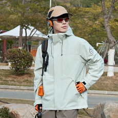 单冲锋衣户外夹克防风防水情侣登山服潮牌外套春秋夹克男女外套