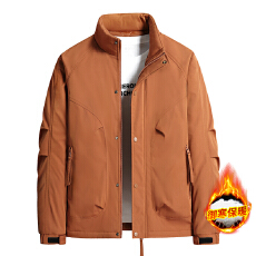 批发新款大码男加棉加厚户外防风防水保暖夹克中青年立领设计感外套男