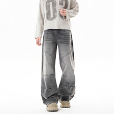 批发春季新款男款牛仔裤式高街ins休闲裤子<b class='q'>韩版</b>显瘦