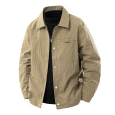 新款夹克男翻领工装潮流男士休闲春秋外套上衣春秋时尚痞帅潮男