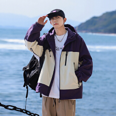 批发2026春<b class='q'>秋</b>季夹克外套男休闲外套情侣款潮牌宽松百搭夹克外套