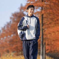 批发户外运动速干长袖T恤男透气吸湿排汗骑行跑步训练上衣