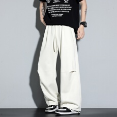 批发春季新款宽松休闲百搭男长裤高街<b class='q'>潮</b>牌高品质机能<b class='q'>潮</b>流时尚长裤