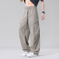 批发新品春夏休闲裤男士直筒宽松户外阔腿裤青年工装裤子