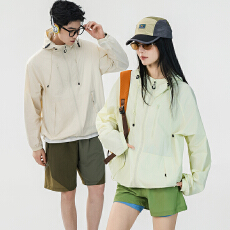 批发青年连帽新款防晒衣情侣装皮肤衣多色彩锦纶冰丝防晒衣