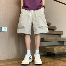 新款工装短裤男宽松情侣潮牌糖果色短裤户外高品质跨境短裤