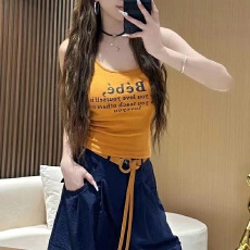 批发2026春秋新款字母吊带背心女辣妹外穿无袖上衣<b class='q'>紧身</b>内搭<b class='q'>T</b><b class='q'>恤</b>