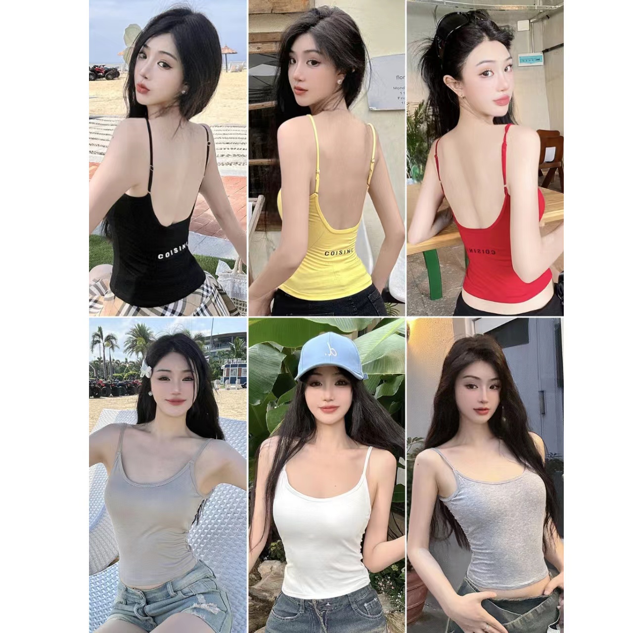 사람들 면 단색 패션 다용도 벨트 가슴 패드 캐미솔 몸매 가꾸기 다용도 여름 핫걸 작은 조끼
