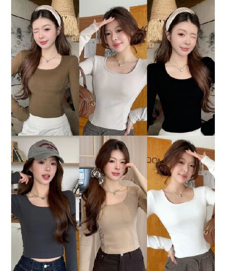 이른 가을 새로운 착용 가져 가라. 슈 플러시 u 칼라 보온 긴팔 티셔츠 슬림해 보이는 몸매 가꾸기 원피스 벨트 가슴 패드 다용도