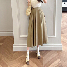 批发中长款半裙2026春夏新款百褶裙遮胯高腰<b class='q'>显瘦</b>A字裙半身马面裙女