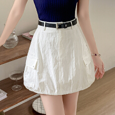 2026春夏防走光半身裙设计感腰带休闲A字半身裙辣妹工装短裙裤