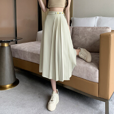 批发半身裙女2026春夏新中式国风百褶裙中长款复古遮肚遮胯<b class='q'>西装</b>裙女