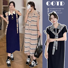 批发实拍2026新款<b class='q'>孕妇</b><b class='q'>夏装</b>针织POIO<b class='q'>孕妇</b><b class='q'>裙</b>+披肩潮妈<b class='q'>哺乳</b><b class='q'>裙子</b>